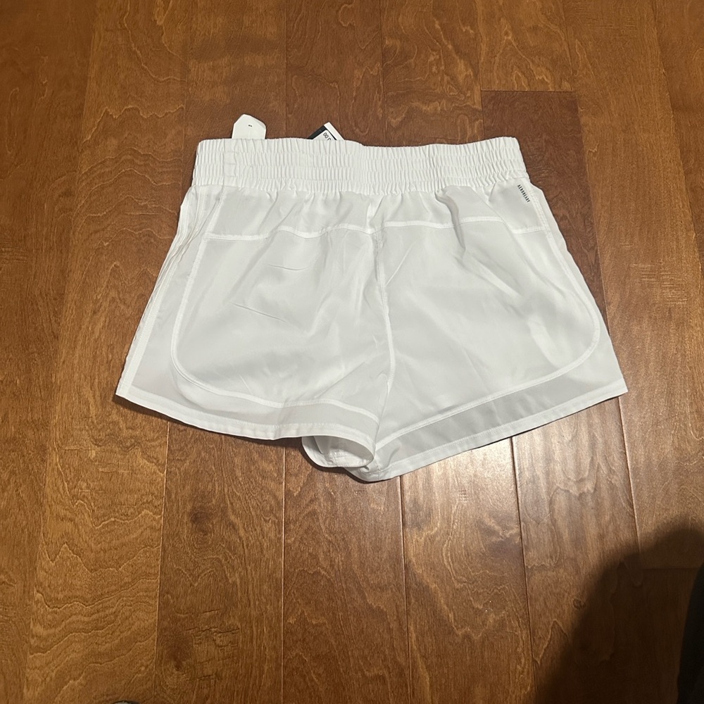 Adidas White Athletic Pacer Shorts. NWT. Size L. - Picture 3 of 5